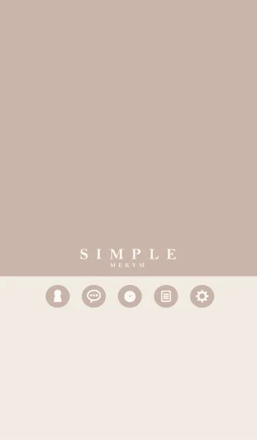 [LINE着せ替え] NATURAL SIMPLE ICON -PINK＆BEIGE-の画像1