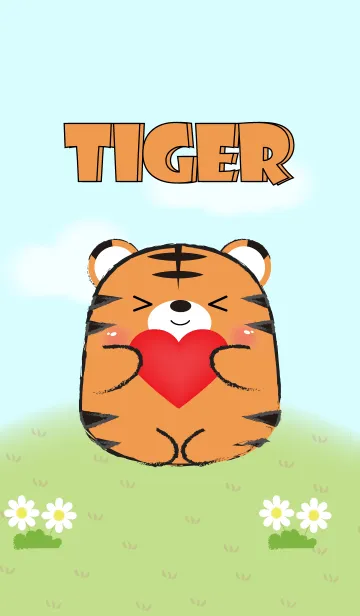 [LINE着せ替え] My Fat Cute Tiger Theme (jp)の画像1
