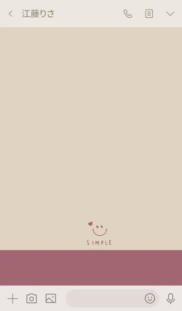 [LINE着せ替え] ベージュとくすみピンク。の画像3