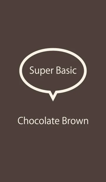 [LINE着せ替え] Super Basic Chocolate Brownの画像1