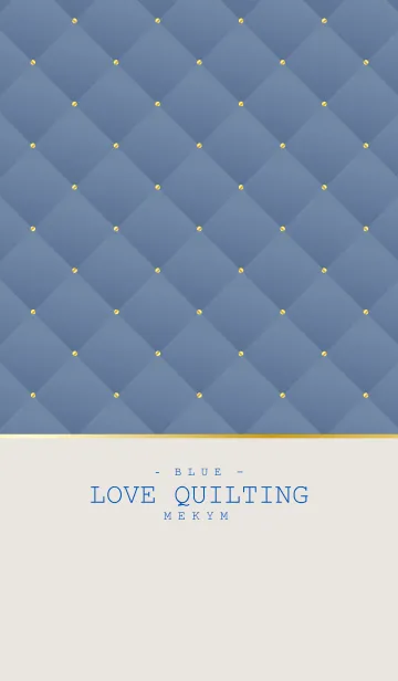 [LINE着せ替え] LOVE QUILTING BLUE 12の画像1