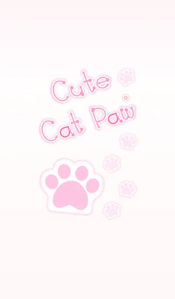 [LINE着せ替え] Cute Cat Paw 2！ (Pink Ver.3)の画像1