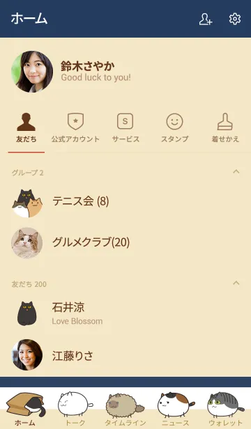 [LINE着せ替え] ふっくら猫の画像2