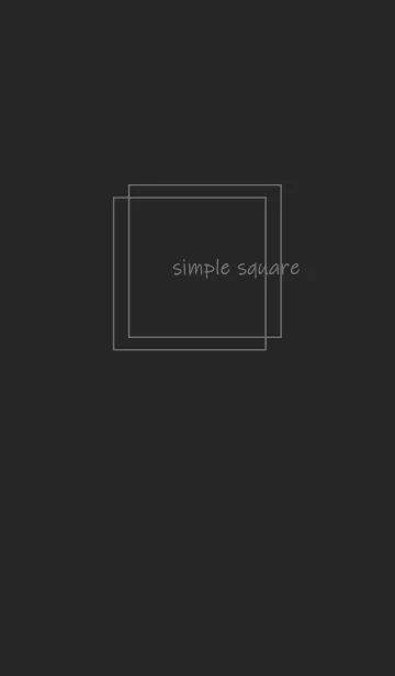 [LINE着せ替え] simple square =black2=の画像1