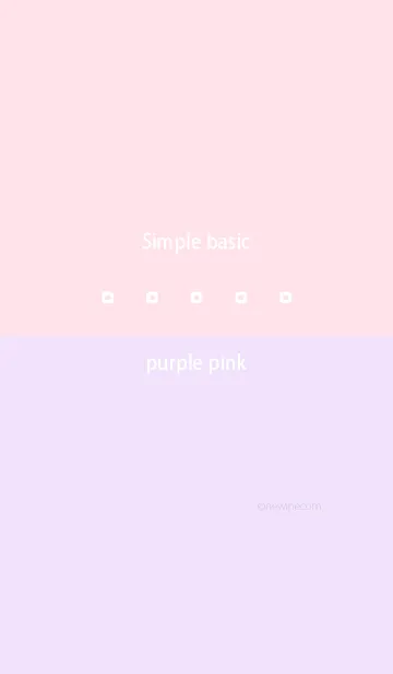 [LINE着せ替え] Simple basic パープル ピンクの画像1