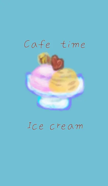 [LINE着せ替え] 森のCafe ice creamの画像1