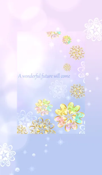 [LINE着せ替え] 人生が好転する♪虹色クローバー。の画像1