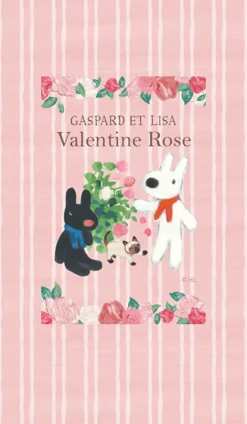 [LINE着せ替え] リサとガスパール -Valentine Rose-の画像1