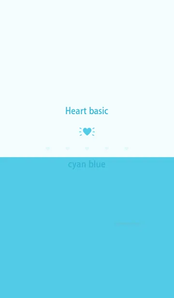 Heart basic シアン ブルーの着せ替えメイン画像