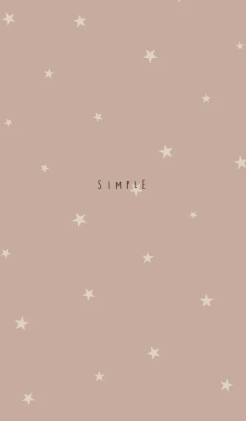 [LINE着せ替え] ベージュ。ライトベージュ。ブラウン。星。の画像1