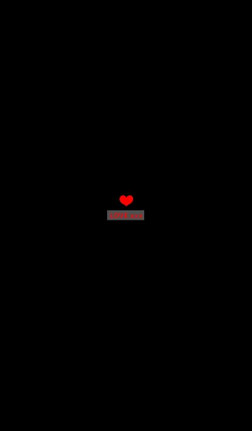 [LINE着せ替え] SIMPLE BLACKRED HEARTの画像1