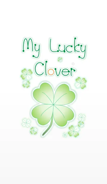 [LINE着せ替え] My Lucky Clover 2！ (White V.3)の画像1