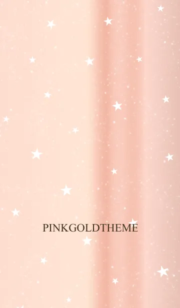 [LINE着せ替え] キラキラ。ピンクゴールドと星。の画像1