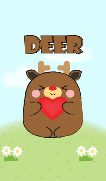 [LINE着せ替え] My Fat Cute Deer Theme (jp)の画像1