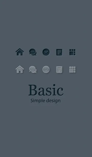 [LINE着せ替え] Basic [Emboss]の画像1