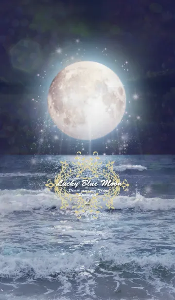 [LINE着せ替え] 運気上昇の着替え Lucky Blue Moon2の画像1