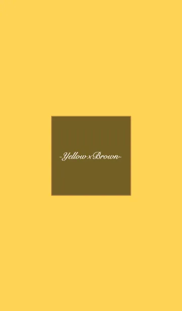 [LINE着せ替え] SIMPLE -Yellow×Brown-の画像1