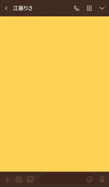 [LINE着せ替え] SIMPLE -Yellow×Brown-の画像3