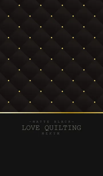[LINE着せ替え] LOVE QUILTING 8 -MATTE BLACK-の画像1