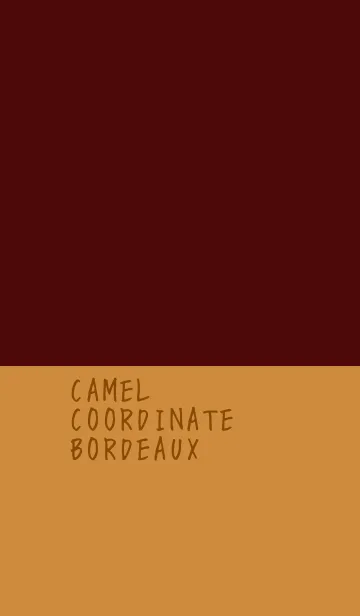[LINE着せ替え] キャメルコーデ*ボルドーの画像1