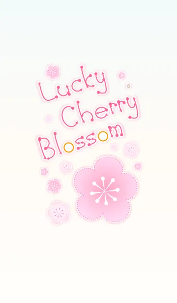 [LINE着せ替え] Lucky Cherry Blossom 2！ (Beige V.4)の画像1