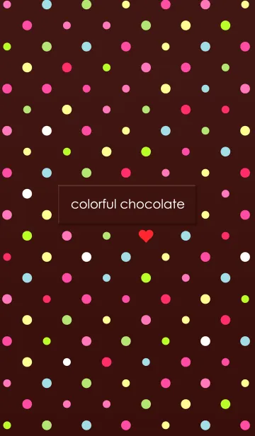 [LINE着せ替え] colorful chocolateの画像1