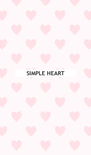 [LINE着せ替え] SIMPLE HEART -pale pink-の画像1