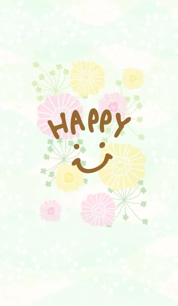 [LINE着せ替え] 北欧風お花-スマイル28-の画像1