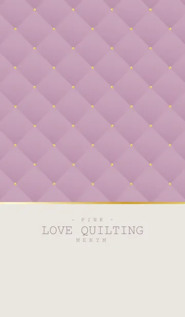 [LINE着せ替え] LOVE QUILTING PINK 15の画像1