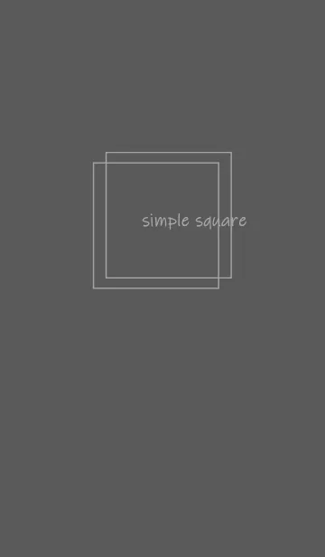 [LINE着せ替え] simple square =gray2=*の画像1