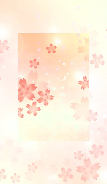 [LINE着せ替え] 心が軽く弾むさくら・コーラルピンクの画像1