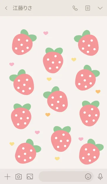 [LINE着せ替え] Sweet strawberry ^^の画像3