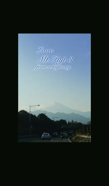 [LINE着せ替え] Love Mt.Fuji3-高速道路からの富士山の画像1