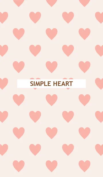 [LINE着せ替え] SIMPLE HEART -pale red-の画像1