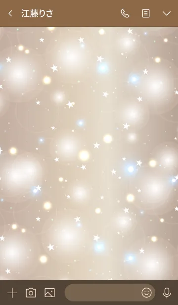[LINE着せ替え] KIRAKIRA -BROWN GOLD STAR- 12の画像3