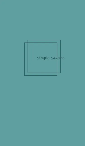 [LINE着せ替え] simple square =green=*の画像1