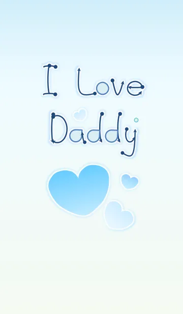 [LINE着せ替え] I Love Daddy 2！ (Blue Ver.4)の画像1