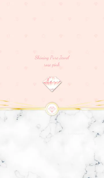 [LINE着せ替え] Shining Pure Jewel rose pinkの画像1