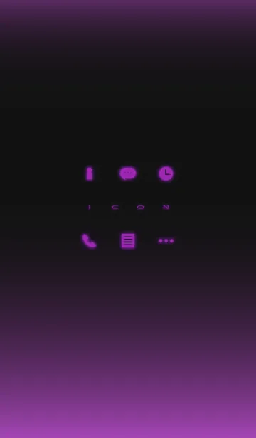 [LINE着せ替え] Simple Icon -PURPLE-の画像1