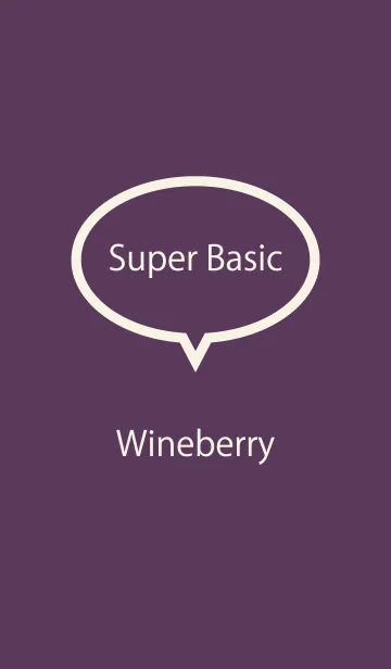 [LINE着せ替え] Super Basic Wineberryの画像1