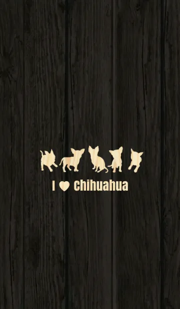 [LINE着せ替え] I Love Chihuahua❤︎ 2の画像1