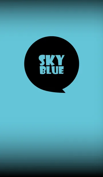 [LINE着せ替え] Sky Blue and Black Ver.3 (jp)の画像1