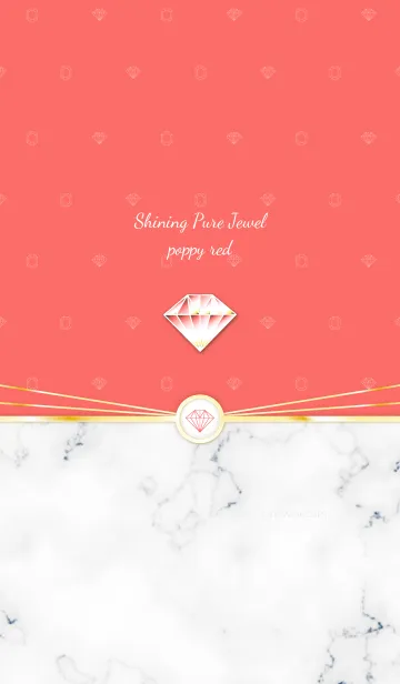 [LINE着せ替え] Shining Pure Jewel poppy redの画像1