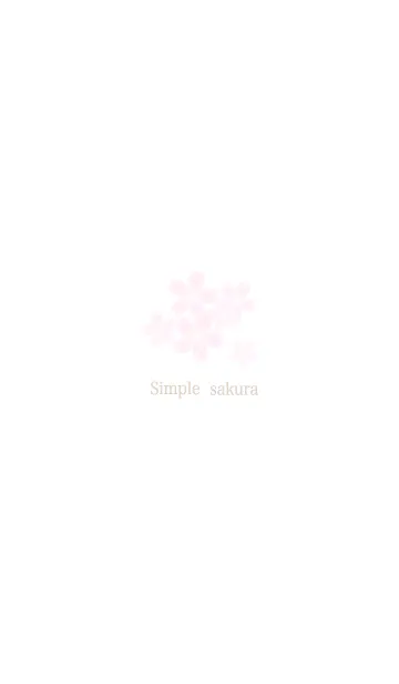 [LINE着せ替え] Simple Design -Sakura-の画像1