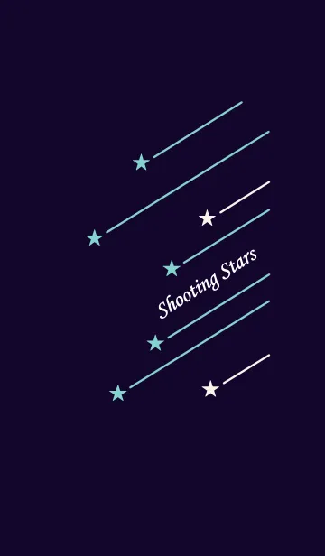 [LINE着せ替え] Shooting Stars[Dark Navy]の画像1