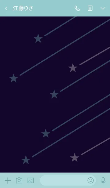 [LINE着せ替え] Shooting Stars[Dark Navy]の画像3