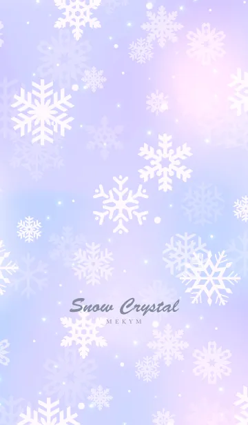 [LINE着せ替え] Snow Crystal Purple. 15 -MEKYM-の画像1