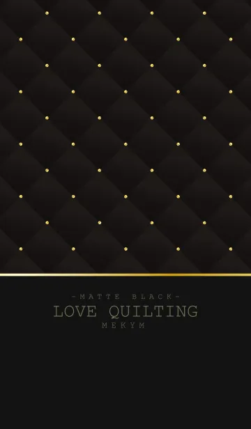 [LINE着せ替え] LOVE QUILTING 9 -MATTE BLACK-の画像1