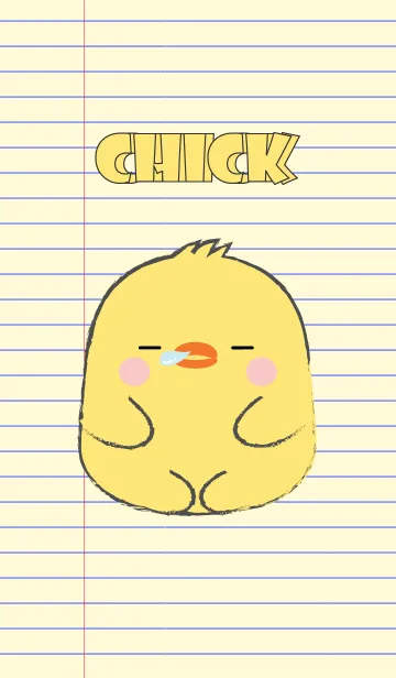 [LINE着せ替え] Cute Fat Chick (jp)の画像1