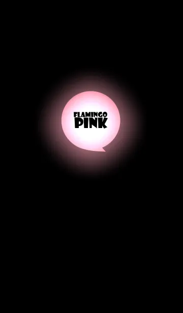 [LINE着せ替え] Flamingo Pink in black v.3 (jp)の画像1